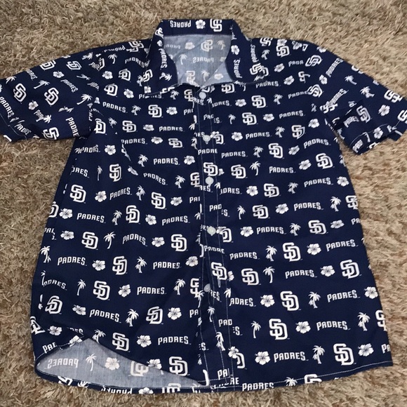 San Diego Padres button up shirt (youth L) - Picture 3 of 7